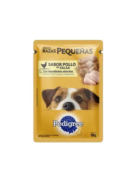 PEDIGREE POUCH POLLO RAZAS PEQUEÑAS 100GRS