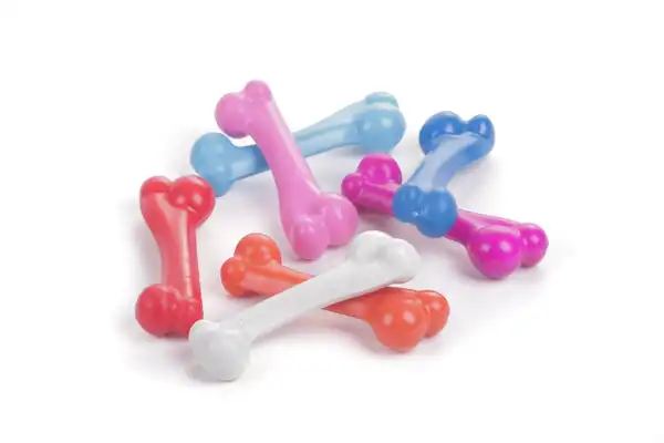 PETSPLAST HUESO DE PLASTICO SABOR VAINILLA MEDIANO
