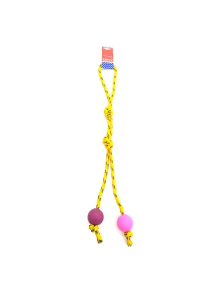PETSPLAST PELOTA DE GOMA CHICA SOGA ALPINA 8MMX65CM S601 