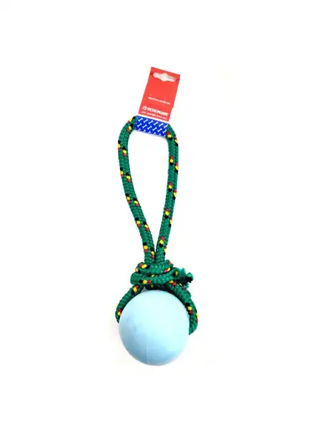 PETSPLAST PELOTA DE GOMA GRANDE SOGA ALPINA 12MMX35CM S404 