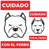MODEL CARTEL CUIDADO CON EL PERRO