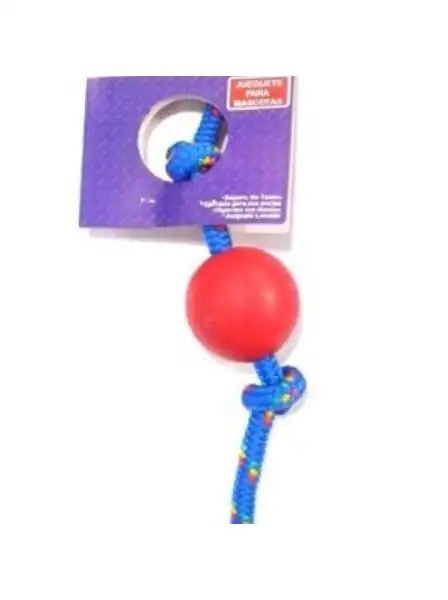 PETSPLAST PELOTA DE GOMA MEDIANA CON SOGA ALPINA S902