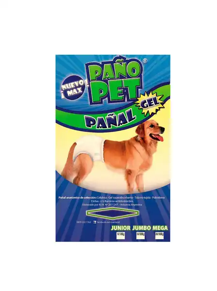 DM PAÑAL MAX JUMBO X 2 PAÑOPET -- 19X16,5X7,5CM