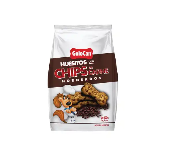 GOLOCAN HUESITOS CON CHIP DE CARNE 120GRS