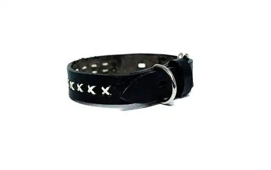 KIPPER COLLAR DE CUERO CON CRUCES Nº1 - 