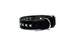 KIPPER COLLAR DE CUERO CON CRUCES Nº3