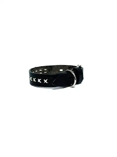 KIPPER COLLAR DE CUERO CON CRUCES Nº3