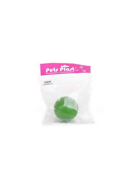 PETSPLAST PELOTA DE PLASTICO SABOR VAINILLA GRANDE 