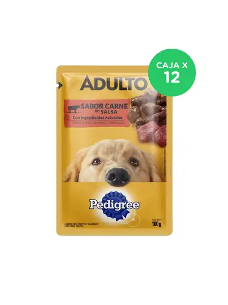 PEDIGREE POUCH CARNE EN SALSA (CAJA X 12U) 