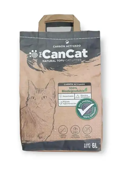 CAN CAT NATURAL TOFU CARBON ACTIVADO 6 LTS