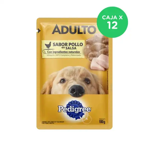 PEDIGREE POUCH POLLO EN SALSA (CAJA X 12U)