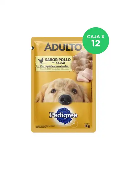 PEDIGREE POUCH POLLO EN SALSA (CAJA X 12U)