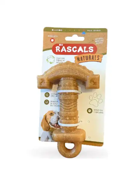 RASCALS ANCLA SOLIDA JUGUETE PARA PERROS RESISTENTE MARRON