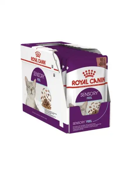 ROYAL SENSORY FEEL CAT POUCH 85GRS (CAJA X 12 UNIDADES)