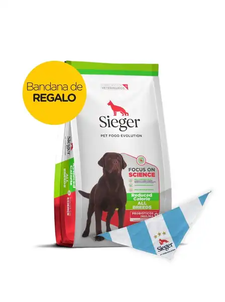 Alimento Balanceado Seco Sieger Reduced Calorie 12 kg para Perros