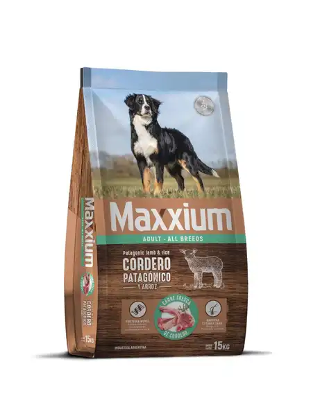 MAXXIUM ADULT CORDERO PAT. Y ARROZ X 15KG