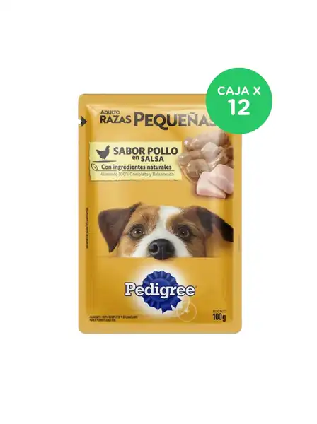PEDIGREE POUCH POLLO RAZAS PEQUEÑAS (CAJA X 12U)