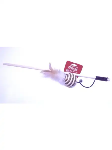PER-ROS VARITA CON PELOTA CON PLUMA