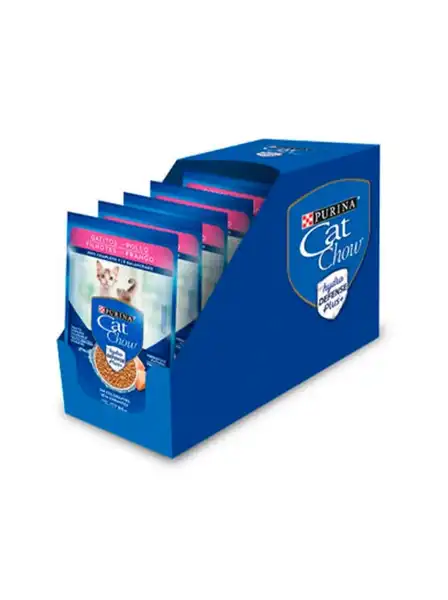 CATCHOW POUCH GATITOS POLLO 85GRS CAJA X 15 UNIDADES