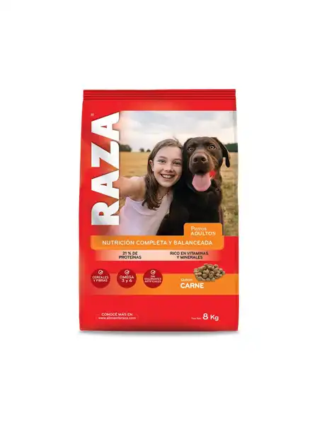 RAZA PERROS SABOR CARNE 8KG