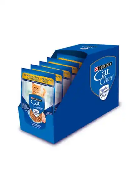 CATCHOW POUCH ESTERILIZADOS PESCADO 85GRS CAJA X 15 UNIDADES