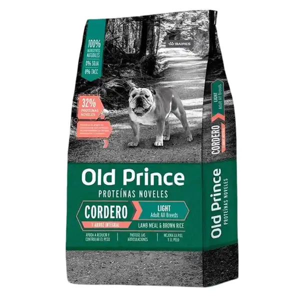 OLDPRINCE NOVEL CORDERO Y ARROZ LIGHT 15 KG 