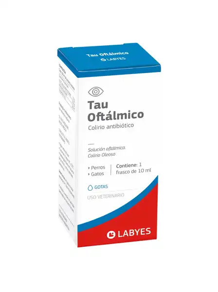Medicamento Labyes TAU Colirio Oleoso S/esteroides X 10 CC para Perros