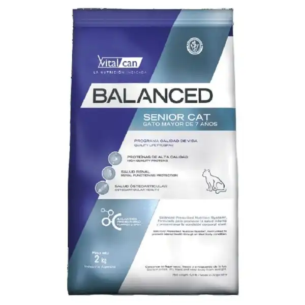 VITALCAN BALANCED GATO SENIOR 2KG