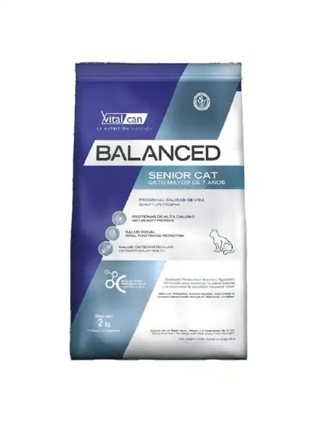 VITALCAN BALANCED GATO SENIOR 2KG