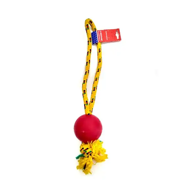 PETSPLAST PELOTA DE GOMA MEDIANA SOGA ALPINA 8MMX45CM S702