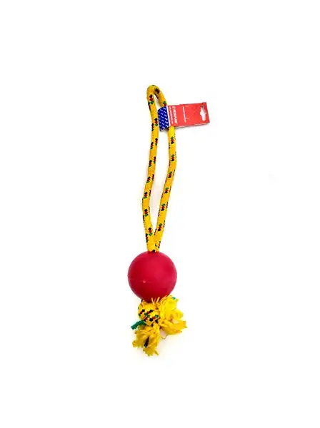 PETSPLAST PELOTA DE GOMA MEDIANA SOGA ALPINA 8MMX45CM S702