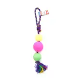 PETSPLAST PELOTA DE GOMA GRANDE SOGA ALPINA 12MMX45CM S802