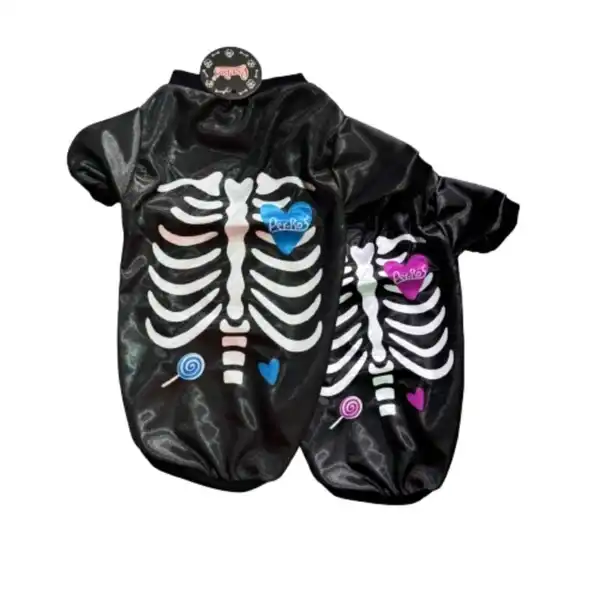 PER-ROS REMERA HALLOWEEN ESQUELETO P/ELLOS 55