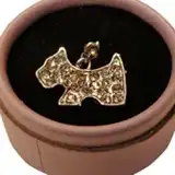 PER-ROS JOYA PENDIENTE COLLAR PERRITO STRASS  