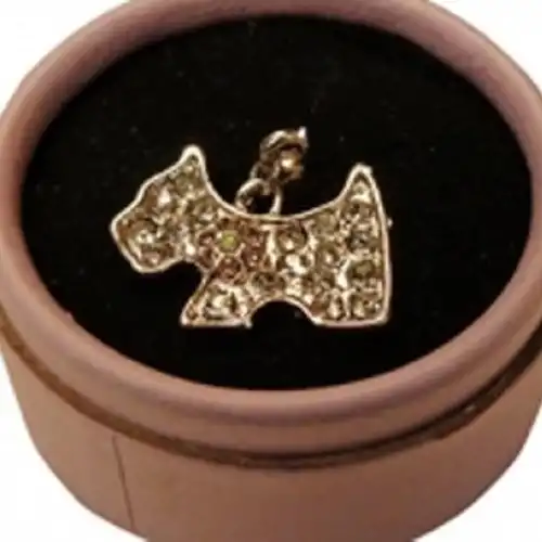 PER-ROS JOYA PENDIENTE COLLAR PERRITO STRASS  