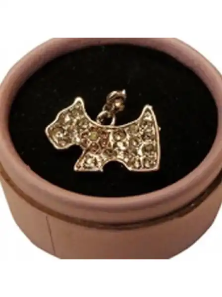 PER-ROS JOYA PENDIENTE COLLAR PERRITO STRASS  