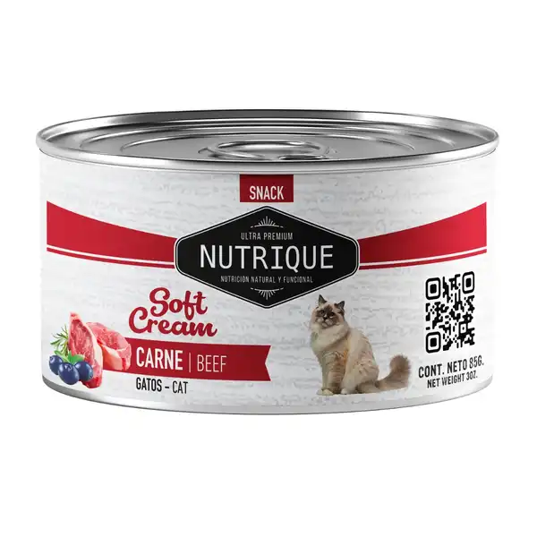 NUTRIQUE SOFT CREAM GATOS CARNE 85G X UNIDAD (LATA)