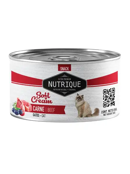 NUTRIQUE SOFT CREAM GATOS CARNE 85G X UNIDAD (LATA)