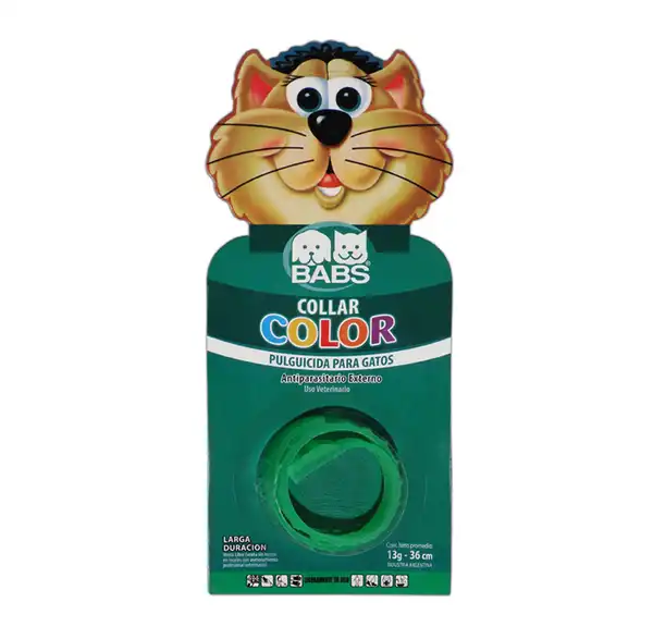 BABS COLLAR PULGUICIDA Y GARRAPATICIDA COLOR GATOS