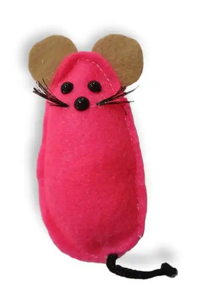 PETSPLAST RATONCITO DE TELA VELLON CON CASCABEL LT11