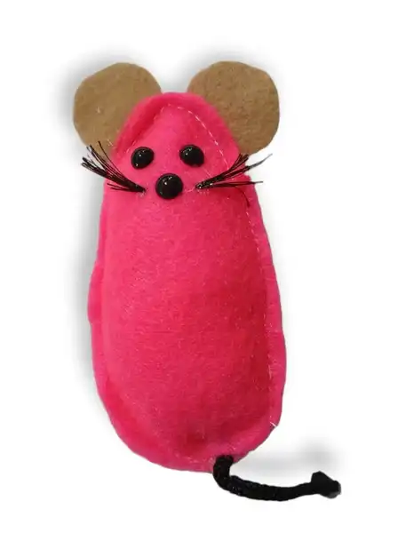 PETSPLAST RATONCITO DE TELA VELLON CON CASCABEL LT11