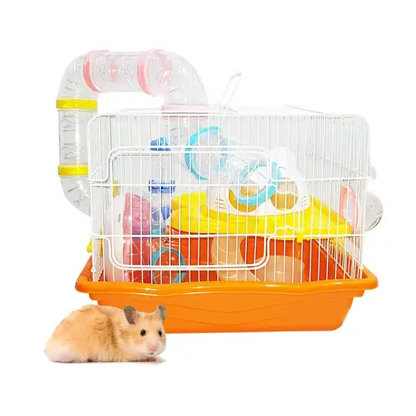 IMPORTADO Hamstera c/tubos 1 piso 36x27x27