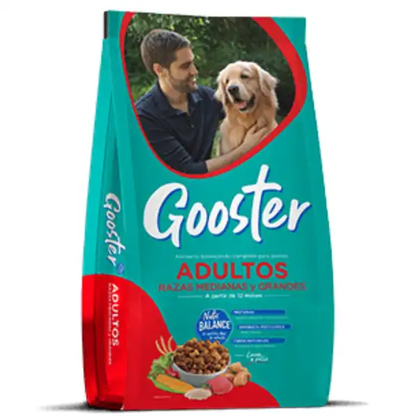 GOOSTER ADULTOS RAZA MEDIANA Y GRANDE 20KG