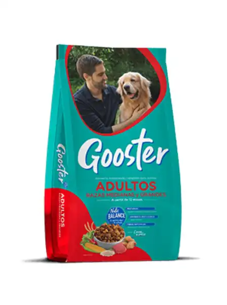 GOOSTER ADULTOS RAZA MEDIANA Y GRANDE 20KG
