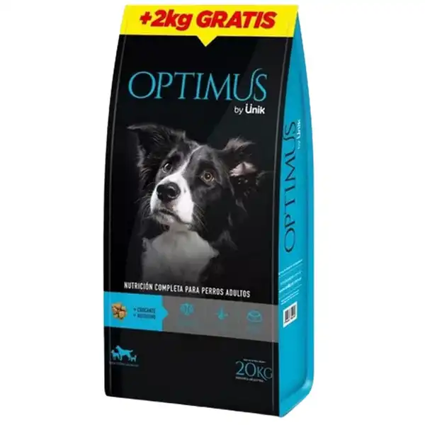 Alimento Balanceado Seco Optimus Perro Adulto 20 + 2 kg de Regalo (22 kg)
